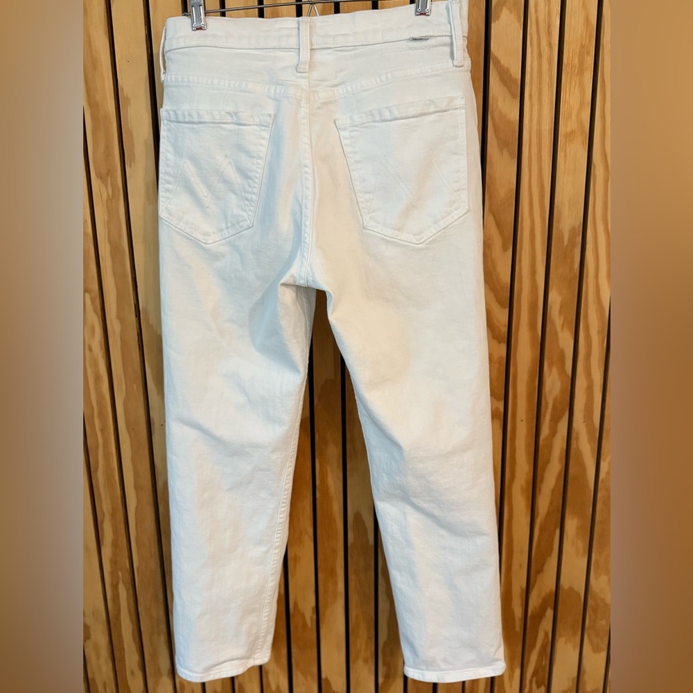 MOTHER SUPERIOR The Tomcat Totally Innocent White Straight Leg Jeans - 28 - Picture 3 of 7